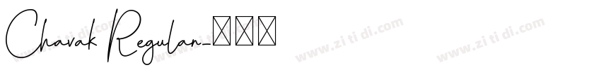 Chavak Regular字体转换
